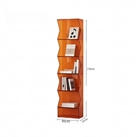 Étagère à livres moderne sur pied en acrylique à plusieurs niveaux, 5 étagères pour salon, bureau à domicile, rangement de figurines et jouets, couleur personnalisable