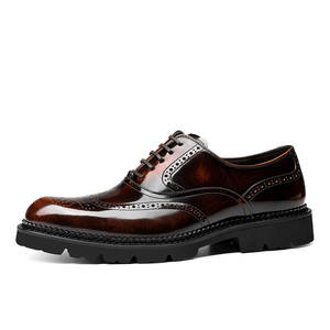 Chaussures à enfiler en cuir véritable pour hommes, style simple et tendance, collection automne 2025 – Idéales pour le bureau, les occasions décontractées et les mariages - Product Image 6