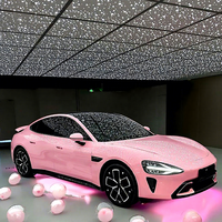 Film adhésif pour voiture Tsukino, rouge aurora, brillant, imperméable, auto-adhésif, film de changement de couleur, anti-rayures, décoration de logo, rouleau