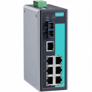 Moxa EDS-308-S-SC สวิตช์อุตสาหกรรมแบบไม่ต้องมีการจัดการ 8 พอร์ต สำหรับติดตั้งบนราง DIN - Product Image 2