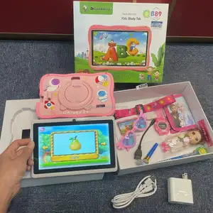 2024 niños tabletas Android 7 pulgadas 8GB niños tableta educativa con juguetes