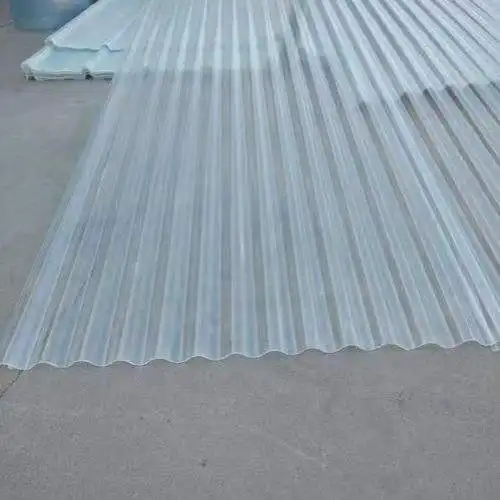 Chinese Building Materials High Transmittance Corrugated Transparent Fiberglass Roof Tile
