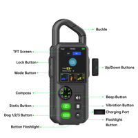 Clôture Intelligente Sans Fil 4-en-1 pour Chiens, Étanche IPX7, Système de Containment pour Animaux de Compagnie 1000M, Entraîneur à Distance, Contrôle des Aboiements, Correction Intelligente
