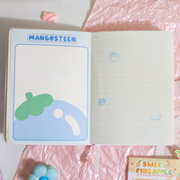 Journal codé sur le thème de la boutique de fruits, carnet créatif verrouillable, carnet à mot de passe pour les élèves du primaire, bloc-notes à pages colorées, cadeau