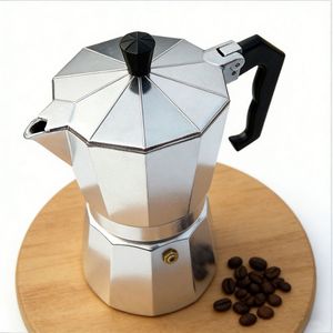 Cafetera Espresso Portátil de Aluminio para Estufa, Tipo Moka Italiana, de 1/2/3/6/9/12 Tazas, Venta Directa de Fábrica - Product Image 1