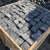 Pavés en granit noir Zhangpu, pierres cubiques en basalte noir, pierres de pavage, pierres de bordure pour trottoir, jardin, allée, pas chers