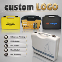 OEM Mousse personnalisée et impression de logo Échantillon en plastique Boîte de démonstration avec différentes couleurs Mallette à outils simple et légère avec mousse personnalisée