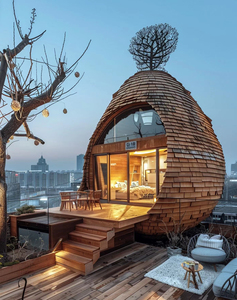 Tùy chỉnh nhà điêu khắc tre, khách sạn du lịch, để đạt được thiết kế thú vị và độc đáo của khách sạn phòng danh lam thắng cảnh - Product Image 6