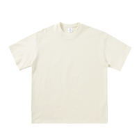 T-shirt décontracté unisexe en coton pur à manches courtes et col rond, coupe ample, 250 grammes, personnalisable avec logo, idéal pour l'été et les bénévoles