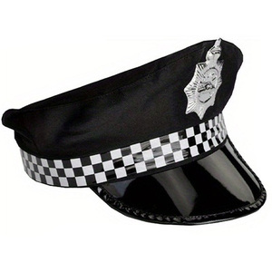 Vêtements pour hommes PESENAR, accessoires, ensemble de thème de personnage de <span class=keywords><strong>police</strong></span>, ensemble de six pièces, chapeau, bâton, menottes, badge, cravate, <span class=keywords><strong>lunettes</strong></span> - Product Image 3