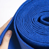 Antislip Red Needle Punched Carpet Commercial Stairs Carpet Outdoor Runner Rug for Wedding Event Exhibition Plain Carpet