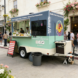 Minimalist Style Mobile Food Cart Custom Layout Concession Vending <b>Trailer</b> - Product Image 1