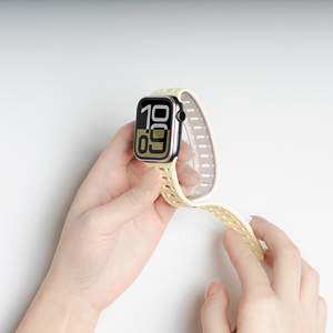สายนาฬิกาแม่เหล็กนุ่มระบายอากาศได้ดี RYB สำหรับ <span class=keywords><strong>Apple</strong></span> <span class=keywords><strong>Watch</strong></span> ultra <span class=keywords><strong>SE</strong></span> 7 8 9 49 มม. 45 มม. 44 มม. 42 มม. 46 มม. สายซิลิโคนยืดหยุ่น - Product Image 3