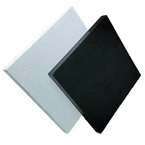 Abgehängtes dekoratives Mineralwolle-System Deckens ystem Material Board Akustische Deckenplatte Decken Grau Schwarz