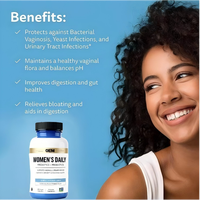 Capsules de Probiotiques pour Femmes Adultes, 60 Comprimés, Complément Alimentaire Naturel pour la Santé Intestinale, Vente en Gros Usine, Offre Spéciale