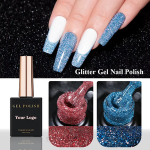 12 Farben Reflective Neon Disco <span class=keywords><strong>Gel</strong></span> Nagel UV Glitter <span class=keywords><strong>Gel</strong></span> politur Nagels tudio OEM Custom Reflective Glitter <span class=keywords><strong>Gel</strong></span> Nagellack - Product Image 2