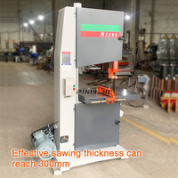 Machine à scier à ruban verticale pour le travail du bois PINLIANG avec moteur à poussée manuelle 5,5 kW 380V/50HZ