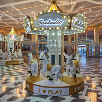 Manège musical miniature en fibre de verre à 6 places, intérieur/extérieur, prix d'usine, manèges pour parcs d'attractions et centres commerciaux