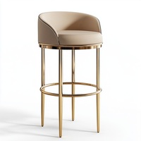 Tabouret de bar moderne en métal réglable en hauteur pour restaurant, hôtel, salon et chambre - Mobilier commercial avec garantie de 5 ans