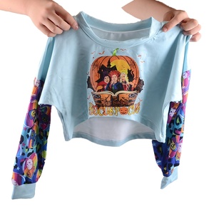 <b>Halloween</b> Day Custom Wholesale Babys Romper Long Sleeved <b>Top</b> Winter Soft Clothing for Girls 0-12 Years Old - Product Image 6