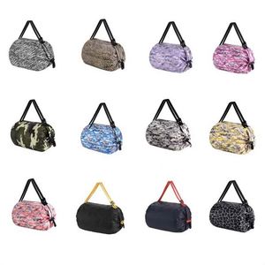 Sac de courses pliable portable grande capacité réutilisable en deux parties pour les courses, les trajets quotidiens, les pique-niques et le camping - Product Image 6