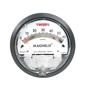 TEREN classical style differential pressure gauge with calibration certificate