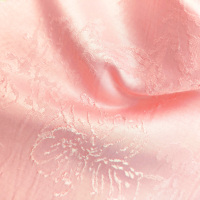 Respirant Chinois Rose 98% Térylène 2% Spandex Jacquard Rayonne Tissu pour Femmes Mode Vêtements