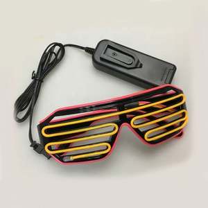 Lunettes LED EL en gros pour fêtes, spectacles, événements lumineux, nouveauté, promotion de festivals, cadeaux, combinaison bicolore - Product Image 5
