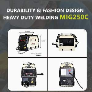 آلة لحام MIG250C 4 في <span class=keywords><strong>1</strong></span> متعددة الوظائف (MIG بالغاز/بدون غاز، MAG، MMA، TIG) للاستخدام المنزلي وأعمال البناء والزراعة، الحد الأدنى للطلب قطعة واحدة - Product Image 4