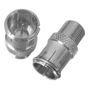 Connecteur d'antenne F mâle rapide vers F femelle argenté CON800 - Product Image 3