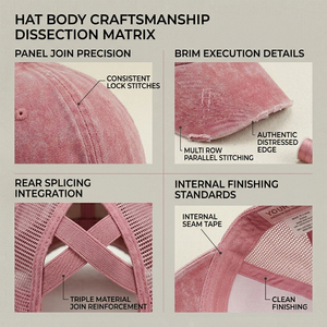 Casquette de baseball en coton lavé de qualité supérieure à imprimé léopard avec logo personnalisé, style chignon délavé pour femme - Product Image 4