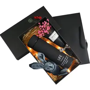 Caja de papel de embalaje de champán, embalaje personalizado de lujo con logotipo impreso, regalo