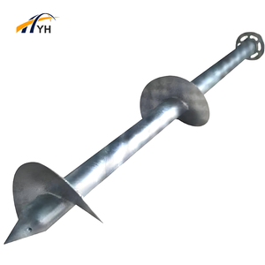 Güneş montaj sistemi temelleri için helisel zemin vidası kazık No-Ground zemin çapa zemin vidası kazık - Product Image 1