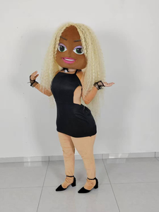 Costume da Mascotte Personalizzato Stampato in 3D di Ragazza Sexy Danzante <span class=keywords><strong>con</strong></span> <span class=keywords><strong>Parrucca</strong></span>, Costume da Super Modello e Spogliarellista - Product Image 5
