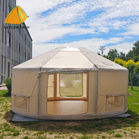 Carpa Mongol Mushe de Una Sola Capa para las Cuatro Estaciones, Apertura Automática Rápida, para 6-8 Personas, Impermeable, Resistente a los Rayos UV, Portátil, para Exteriores