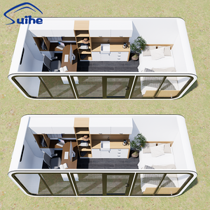 Casa Prefabricada de Acero de 6m, Tipo Cabaña <span class=keywords><strong>Apple</strong></span>, para Oficina, Edificio de Oficinas, Escuela, Apartamento y Espacio de Trabajo de 20 pies - Product Image 2