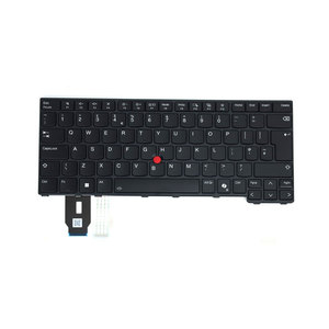 5N21M38191 Laptop <b>Keyboard</b> for Lenovo <b>ThinkPad</b> T14 Gen 5 L14 Gen 5 UK English Black Backlit Replacement - Product Image 1