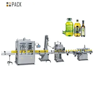 Equipo de llenado de aceite de cocina comestible, máquina de planta, línea de producción