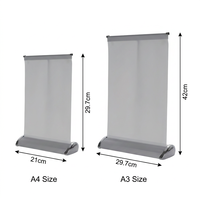 Support de bannière déroulante de table en aluminium léger de haute qualité pour la vente en gros
