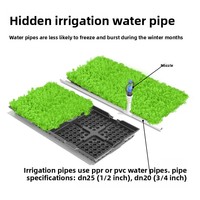 X120 modulaire en plastique noir jardinière toit jardin vert système de plateau de toit pour légumes et fleurs