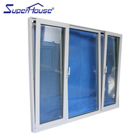 Ventana Abatible y Giratoria de Aluminio con Doble Acristalamiento, Eficiente en Energía, Personalizada para Viviendas Residenciales