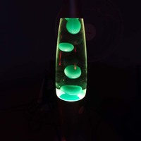 Lampe à cire de lave en aluminium de 16 pouces, lumière de nuit romantique, décoration de table de chambre à coucher, bleu/orange/vert multicolore, cadeau créatif