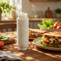 Botol Saus FIFO Botol Tekan Cina Dispenser Aksesoris Dapur Memasak OEM Salad Tomat Grosir Botol Plastik