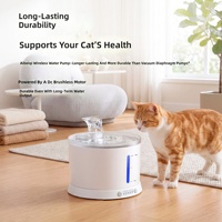 Fontaine à eau automatique intelligente transfrontalière pour animaux de compagnie, en ABS et acier inoxydable 304, 950g, universelle pour chats et chiens, directement de l'usine, en stock