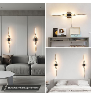Luxury Minimalist Wall Light <strong>Battery</strong> Operated <strong>for</strong> <strong>Living</strong> <strong>Room</strong> Bedroom Rechargeable Sconces Wireless Bedside Wall <strong>Lamp</strong> - Product Image 6