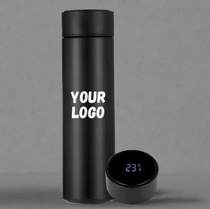 Botella de Agua Inteligente Naranja con Control de Vacío, Personalizada con Logotipo, Regalo Promocional Empresarial - Product Image 1