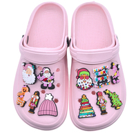 Patchs thermocollants personnalisés en PVC souple 3D, silicone, pour vêtements, chapeaux, chaussures, Noël, Halloween