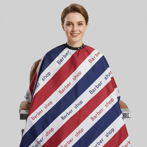Capa de Peluquería con Diseño de Rayas Personalizada, Impermeable, Delantal de Salón Profesional para Estilistas - Product Image 3