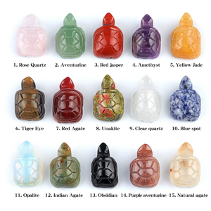 Pequeña Figura de <span class=keywords><strong>Tortuga</strong></span> Tallada en Cristal, Decoración para el Hogar y Recuerdo - Product Image 2