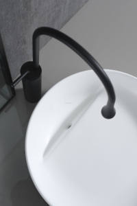 อ่างล้างมือเซรามิกแข็งแบบตั้งเดี่ยวดีไซน์ทันสมัยอ่างล้างมือในโรงแรมห้องน้ำอ่างล้างมือเซรามิก - Product Image 3